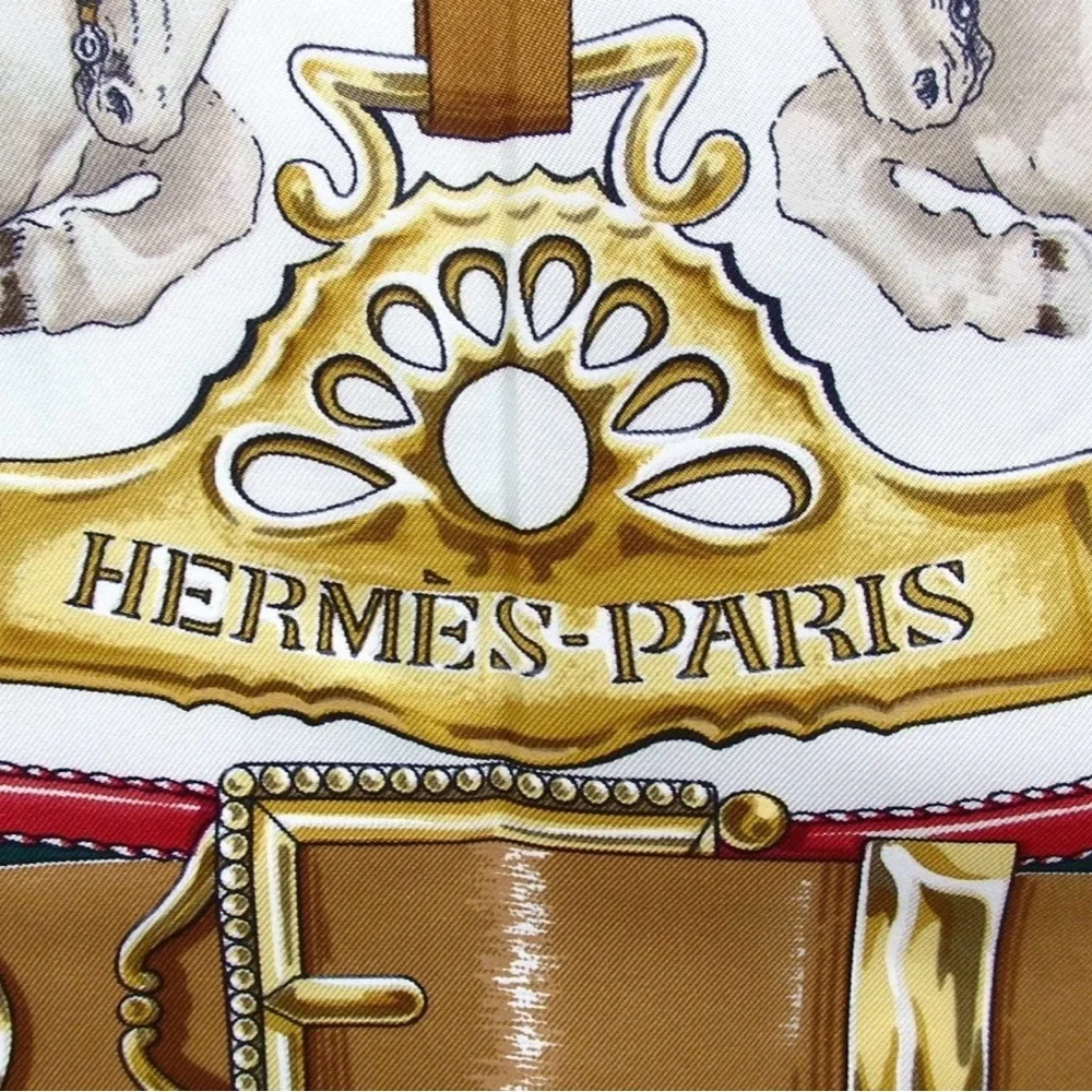 HERMES Carre90 CHEVAUX DE TRAIT Silk Scarf 😍🐴🐎🔥 - Picture 5 of 16